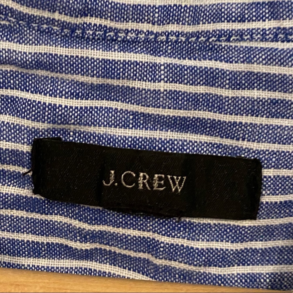 J. Crew Blue and Yellow Embroidered Blouse - Picture 3 of 3